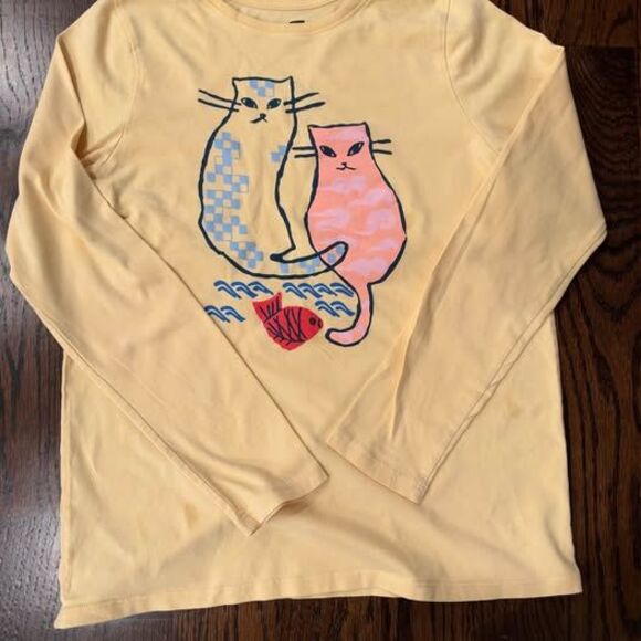 Tea Other - Tea Collection Long Sleeve Cat Graphic Tee Size 14